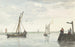 Le Phare en pierre et la jetée de Durgerdam - Aert Schouman — vy av konstverket