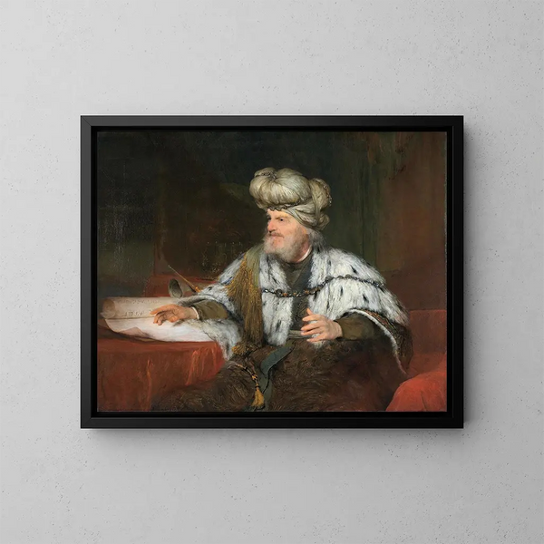 Kung David - Aert de Gelder — inramlat konstverk på väggen