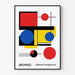 Poster Bauhaus - Färgglada geometriska former