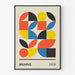 Poster Bauhaus - Färgglatt geometriskt motiv