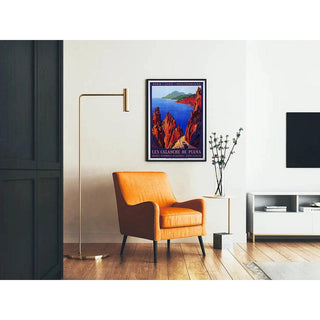 Affiche Calanques de Piana Corse Vintage