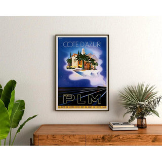 Affiche Côte d'Azur - PLM Vintage