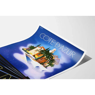 Affiche Côte d'Azur - PLM Vintage