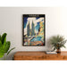 Vintage poster av Coutances – Katedralen och marknaden