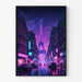 Poster Cyberpunk av Paris - Eiffeltornet