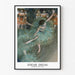 Poster Dansare Grön - Edgar Degas