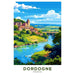 Poster Dordogne Vintage