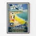Vintage poster av Granville – Les îles Chausey och de stora tidvattnen