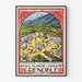 Poster Grenoble Vintage — inramlat konstverk på väggen