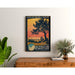 Poster Hauteville-sur-Mer vintage – Badsjö nära Granville