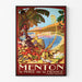 Poster Menton Vintage