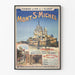 Poster Mont-Saint-Michel vintage – Panoramautsikt och guidad tur