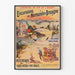 Vintage Normandie Bretagne poster – Tågutflykter (kring 1900)