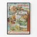 Vintage Normandie Bretagne poster – Utflykter och havsbad