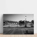 Poster Paris - Le Pont des Arts i svartvitt