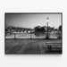 Poster Paris - Le Pont des Arts i svartvitt