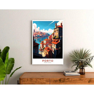 Affiche Porto Portugal Vintage