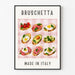 Poster dekoration kök - Bruschetta