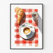 Poster dekoration kök - Café Croissant