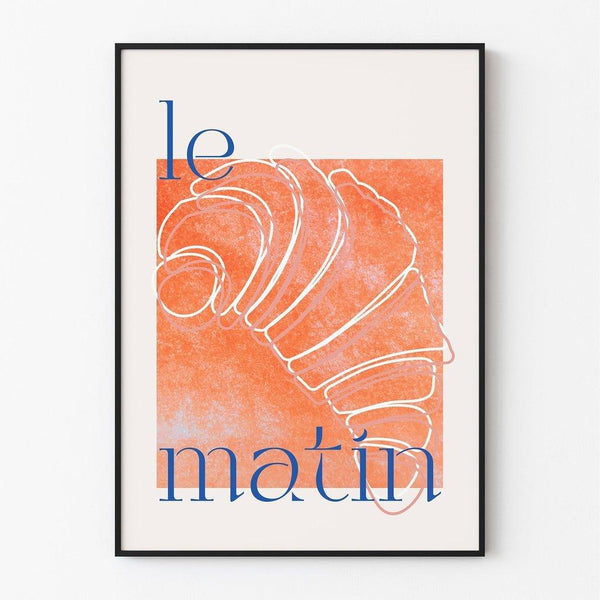 Affiche décoration cuisine - Croissant du Matin