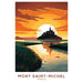 Poster av Mont Saint-Michel Vintage