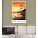 Poster av Golden Gate i San Francisco Vintage