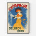 Vintage reklamposter - Champagne Delbeck