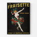 Vintage reklamposter - Liqueur La Fraisette