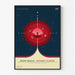 Vintageposter NASA - Deep Space Atomic Clock Red 2017