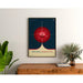 Vintageposter NASA - Deep Space Atomic Clock Red 2017