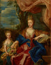 porträtt av markgrevinnan Catherine de Besenval född Bielinska - Efter Hyacinthe Rigaud — vy av konstverket