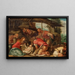 L'Adoration des bergers - Efter Jacopo Da Ponte Bassano — inramlat konstverk på väggen