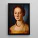 Costanza Da Sommaia - Agnolo Bronzino — inramlat konstverk på väggen
