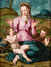 La Vierge à l'Enfant avec saint Jean-Baptiste av Agnolo Bronzino — vy av konstverket