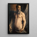 Portrait of Andrea Doria as Neptune - Agnolo Bronzino — inramlat konstverk på väggen