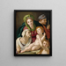 La Sainte Famille - Agnolo Bronzino — inramlat konstverk på väggen