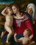 jungfru Maria med barnet med heliga Elisabeth och helige Johannes Döparen - Agnolo Bronzino — vy av konstverket