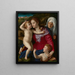 jungfru Maria med barnet med heliga Elisabeth och helige Johannes Döparen - Agnolo Bronzino — inramlat konstverk på väggen