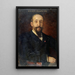 Jules Claretie 1840-1913 administratör för Comédie-Française - Aimé Morot — inramlat konstverk på väggen