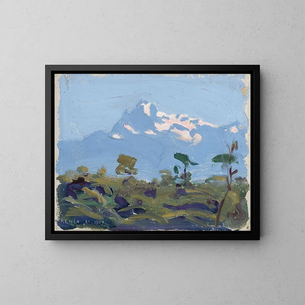 Mont Kenya - Akseli Gallen-Kallela — inramlat konstverk på väggen