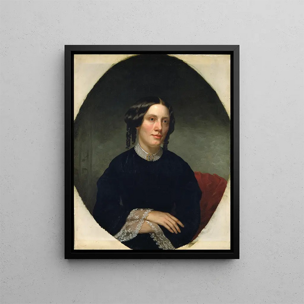 Harriet Beecher Stowe - Alanson Fisher — inramlat konstverk på väggen
