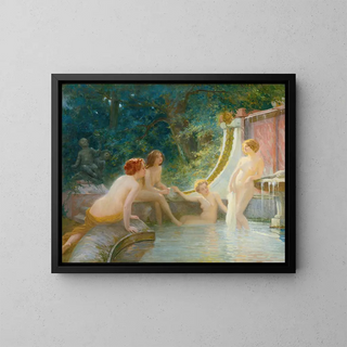 AlbertAuguste Fouri - Young Bathers In A Fountain.webp