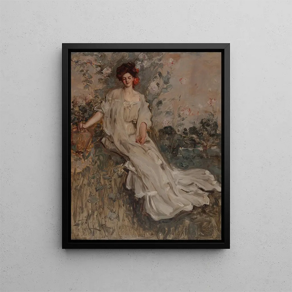 Charlotte Fairchild - Albert Beck Wenzell — inramlat konstverk på väggen