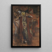 Danseur hindou ou Le danseur au masque jaune - Albert Besnard — inramlat konstverk på väggen