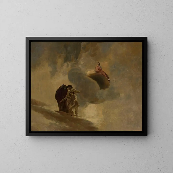 La Pensée - Albert Besnard — inramlat konstverk på väggen