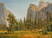 Fall av Bridalveil, Yosemite-dalen, Kalifornien - Albert Bierstadt — vy av konstverket