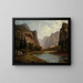 Portes du Yosemite - Albert Bierstadt — inramlat konstverk på väggen