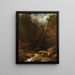 Chutes de Glen Ellis - Albert Bierstadt — inramlat konstverk på väggen