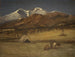 Campement indien au crépuscule - Albert Bierstadt — vy av konstverket