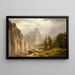 Rivière Merced Vallée de Yosemite - Albert Bierstadt — inramlat konstverk på väggen